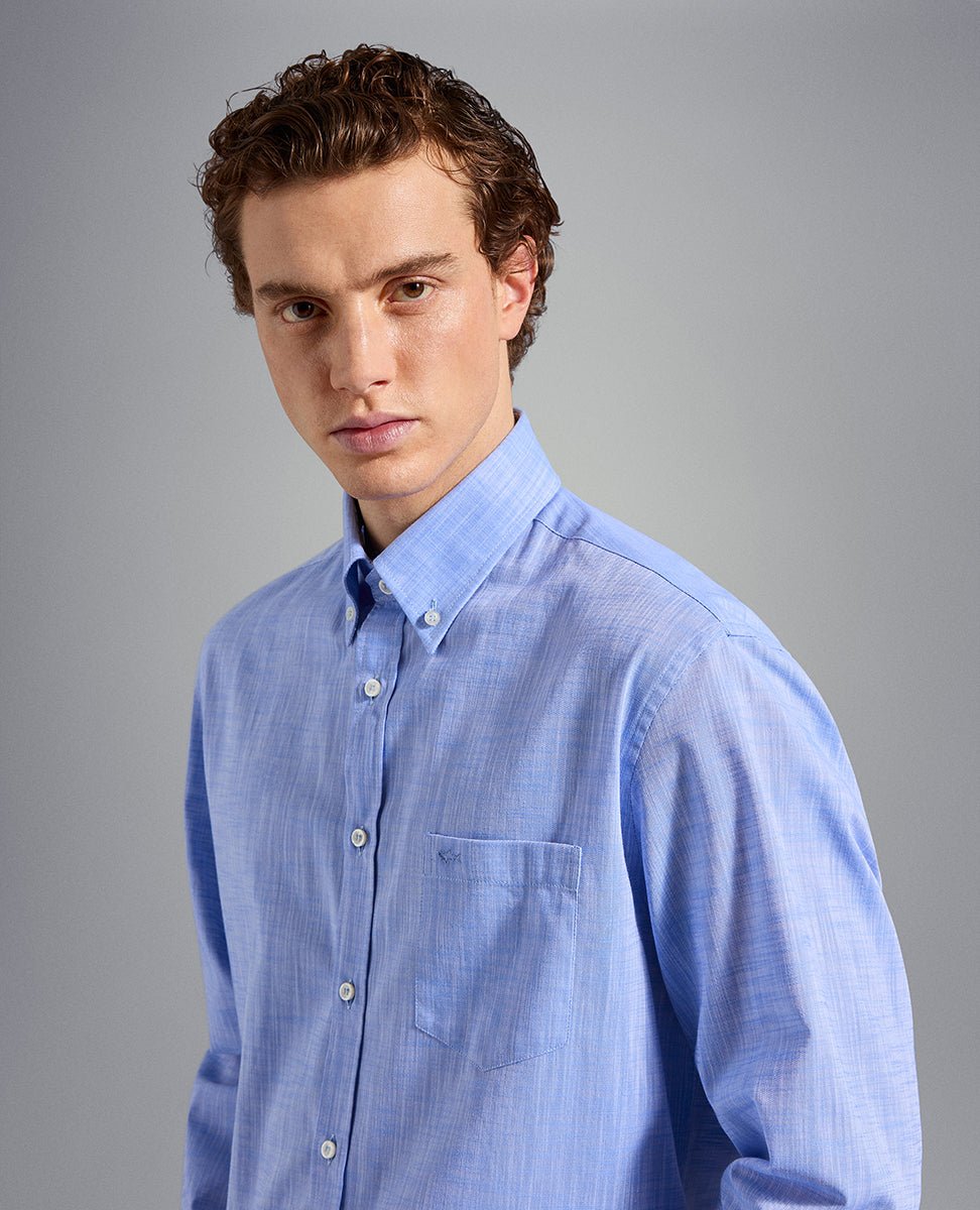 PAUL&SHARK Cotton Shirt SKY BLUE - Henry BucksShirts38SS230039 - SKYBLUE - 40