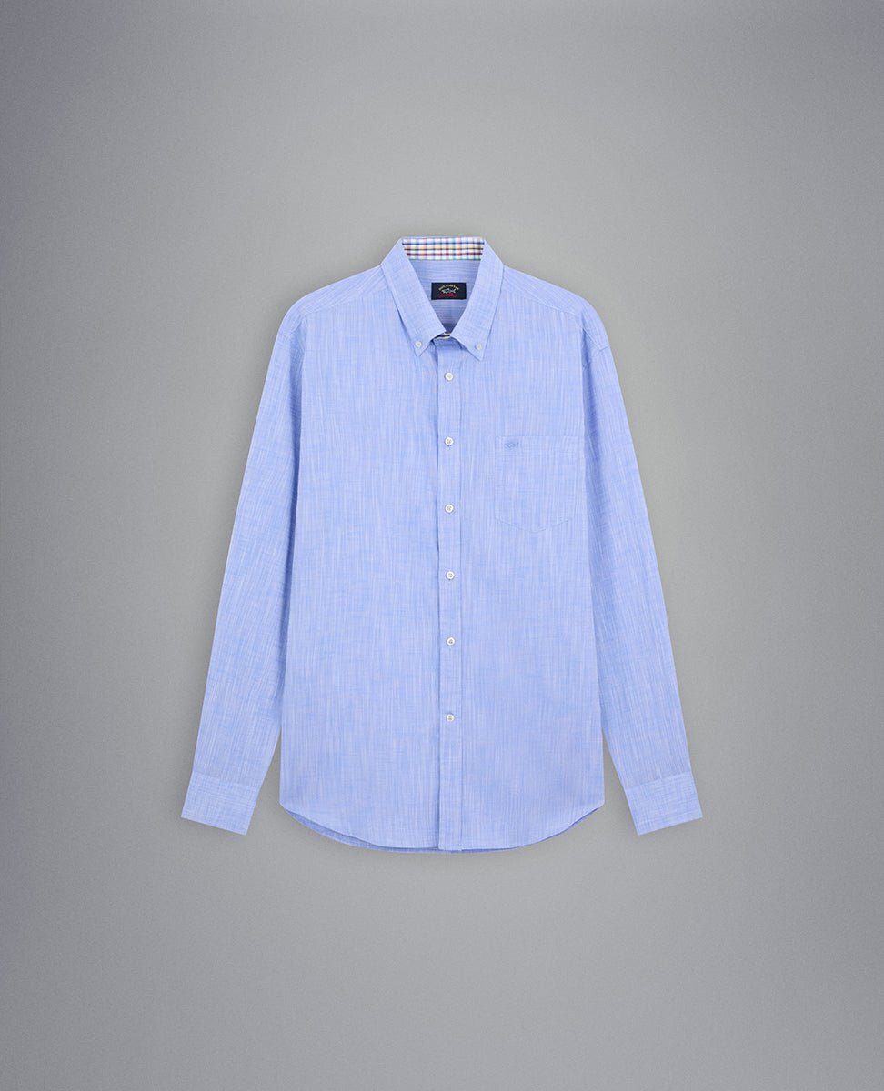 PAUL&SHARK Cotton Shirt SKY BLUE - Henry BucksShirts38SS230039 - SKYBLUE - 40