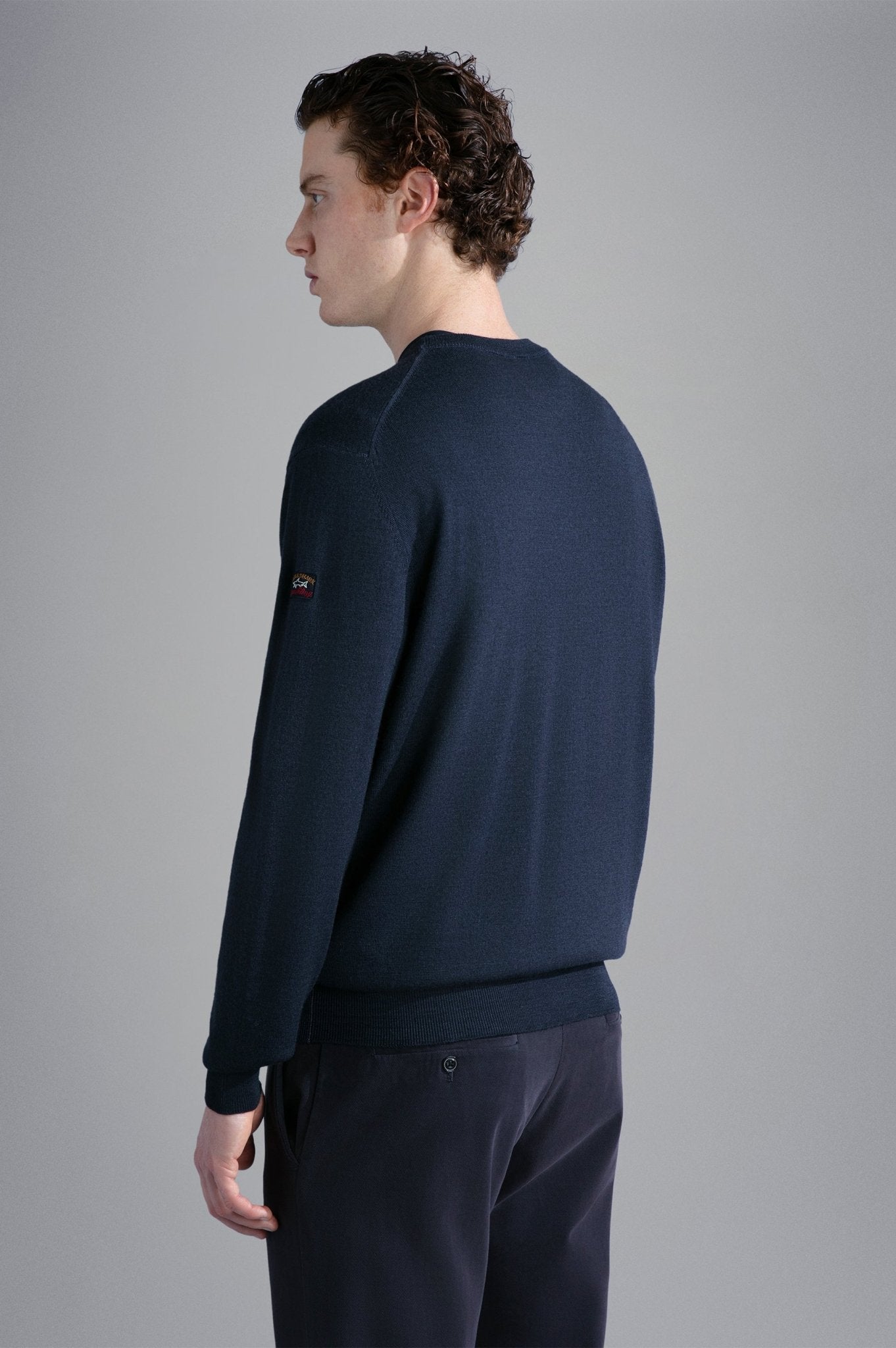 PAUL&SHARK Extra Fine Merino Crewknit NAVY - Henry BucksKnitwear46AW240025 - NAVY - M