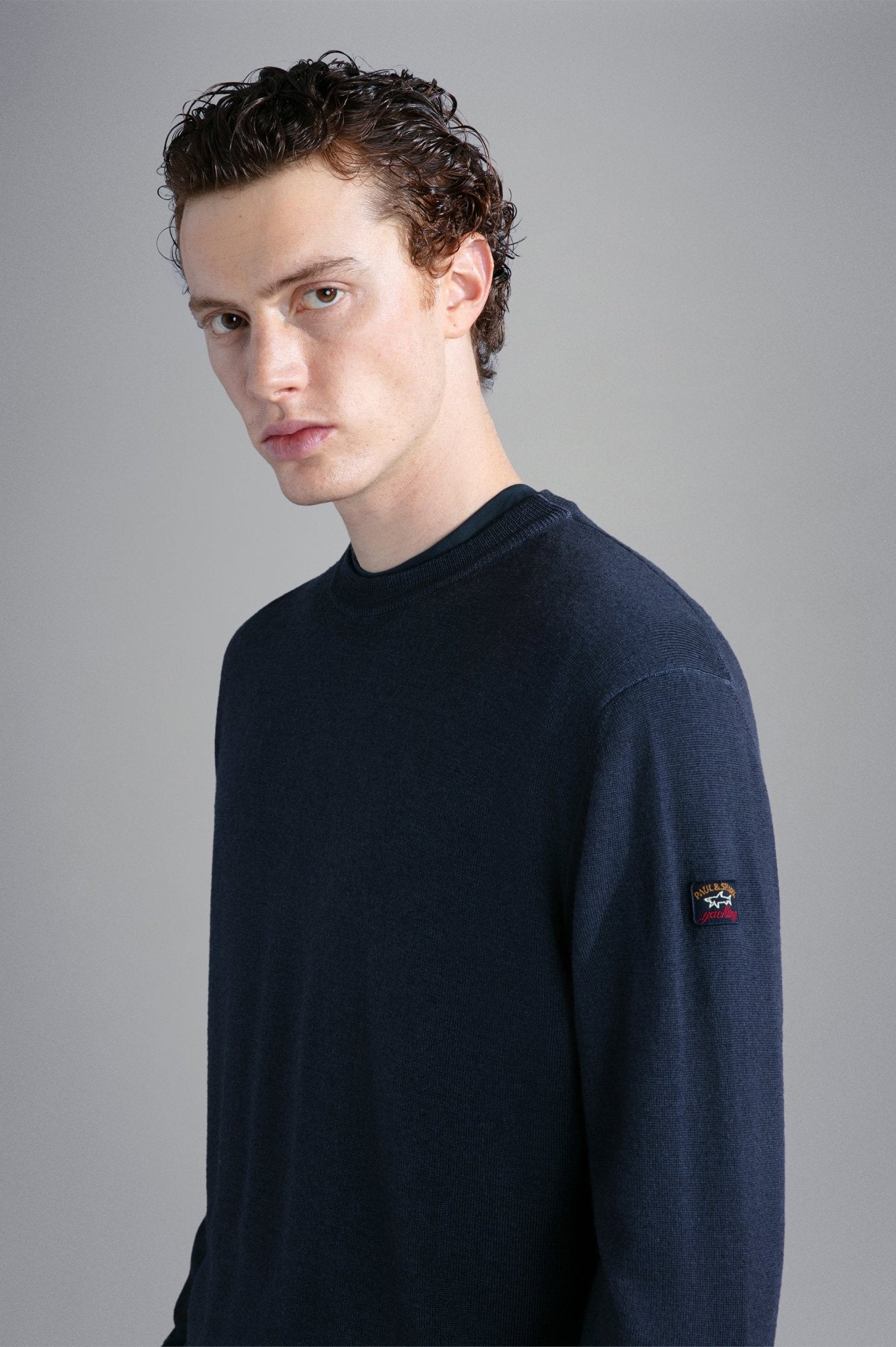 PAUL&SHARK Extra Fine Merino Crewknit NAVY - Henry BucksKnitwear46AW240025 - NAVY - M