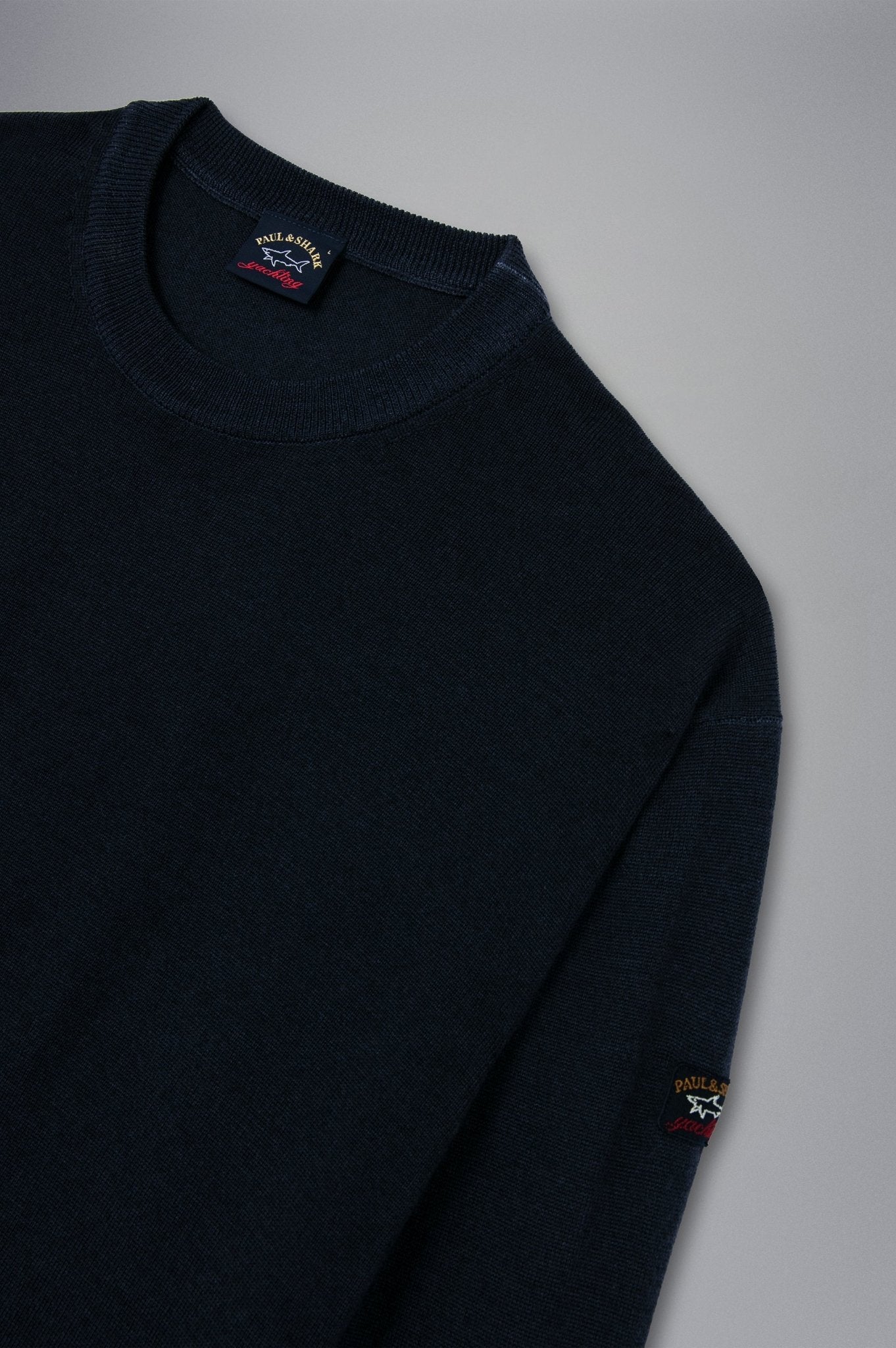 PAUL&SHARK Extra Fine Merino Crewknit NAVY - Henry BucksKnitwear46AW240025 - NAVY - M