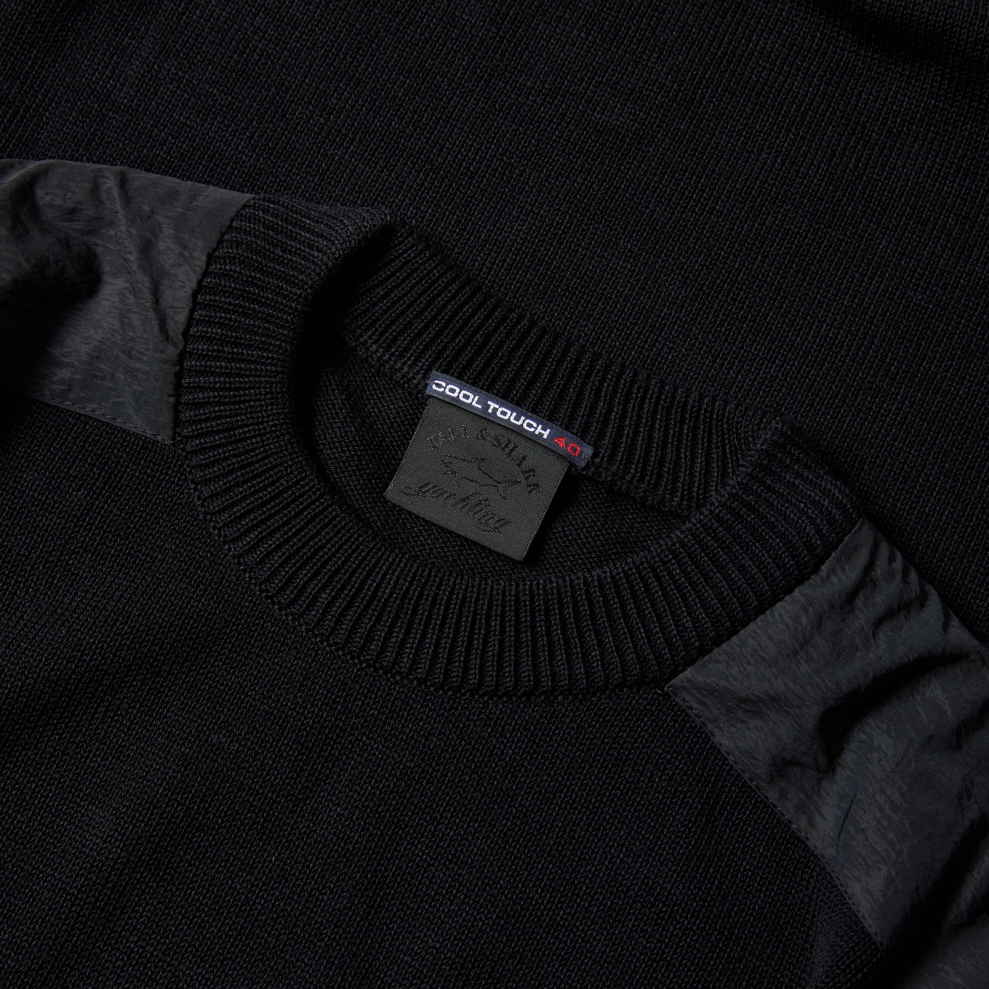 PAUL&SHARK Extrafine Merino Crewknit BLACK - Henry BucksKnitwear46AW230003 - BLCK - M