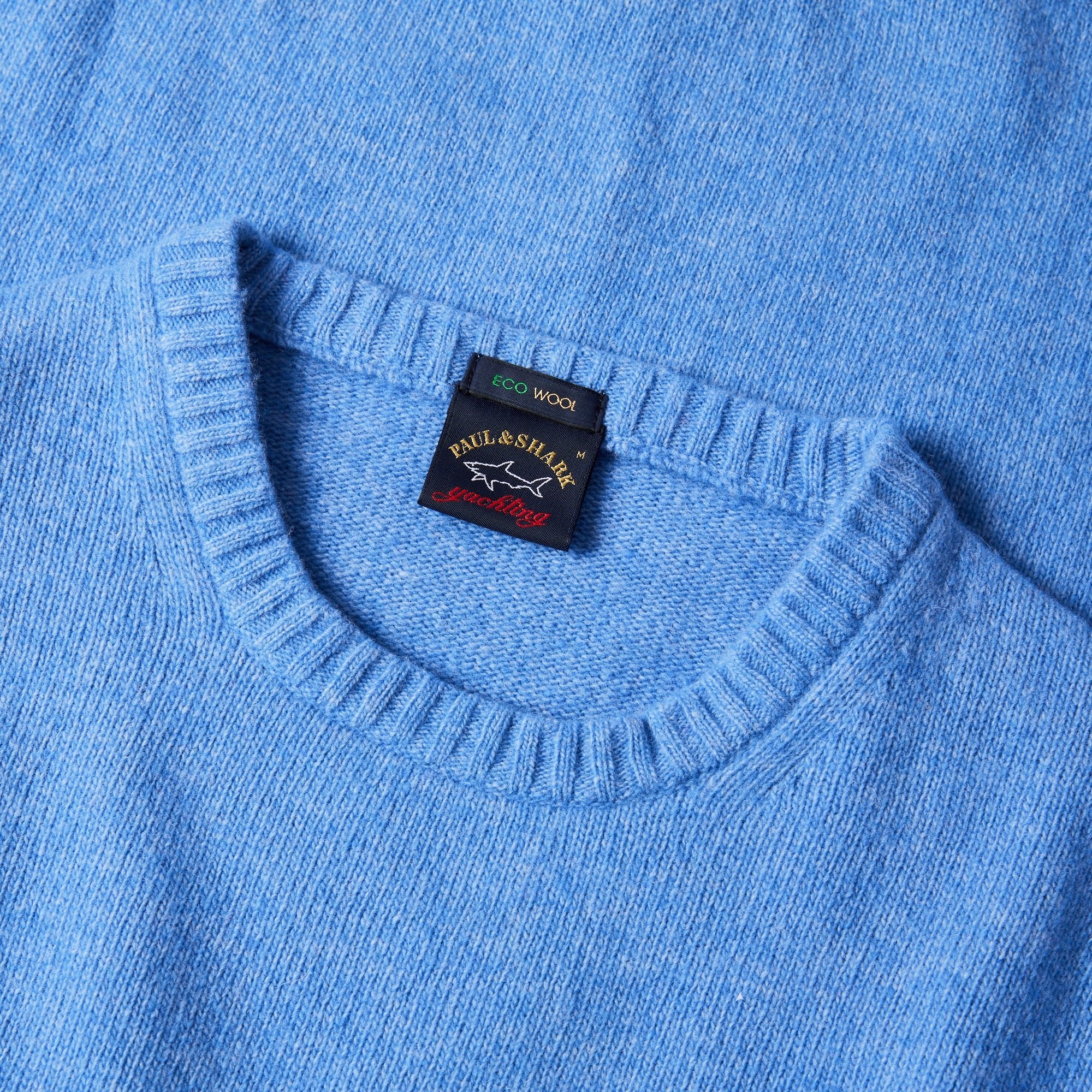 PAUL&SHARK Fisherman Wool Crewknit LIGHT BLUE - Henry BucksKnitwear46AW230004 - LTBL - M