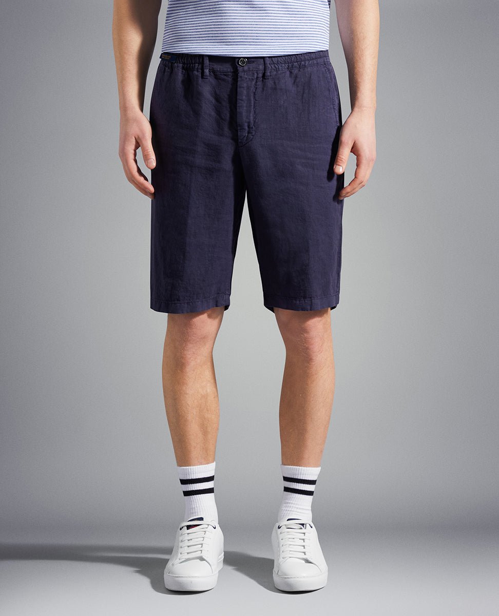 PAUL&SHARK Linen Drawstring Short NAVY - Henry BucksShorts38SS230036 - NAVY - 48