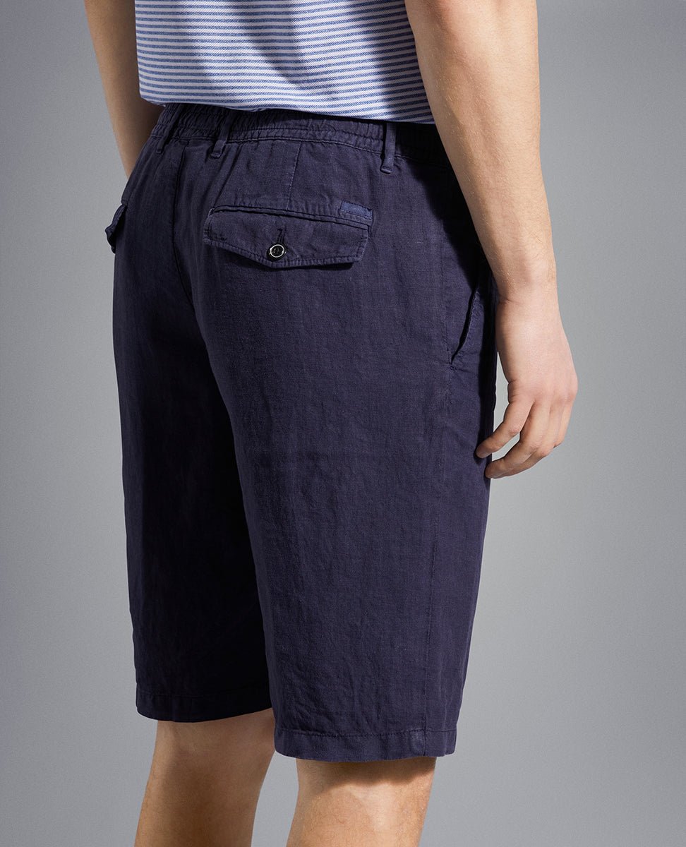 PAUL&SHARK Linen Drawstring Short NAVY - Henry BucksShorts38SS230036 - NAVY - 48