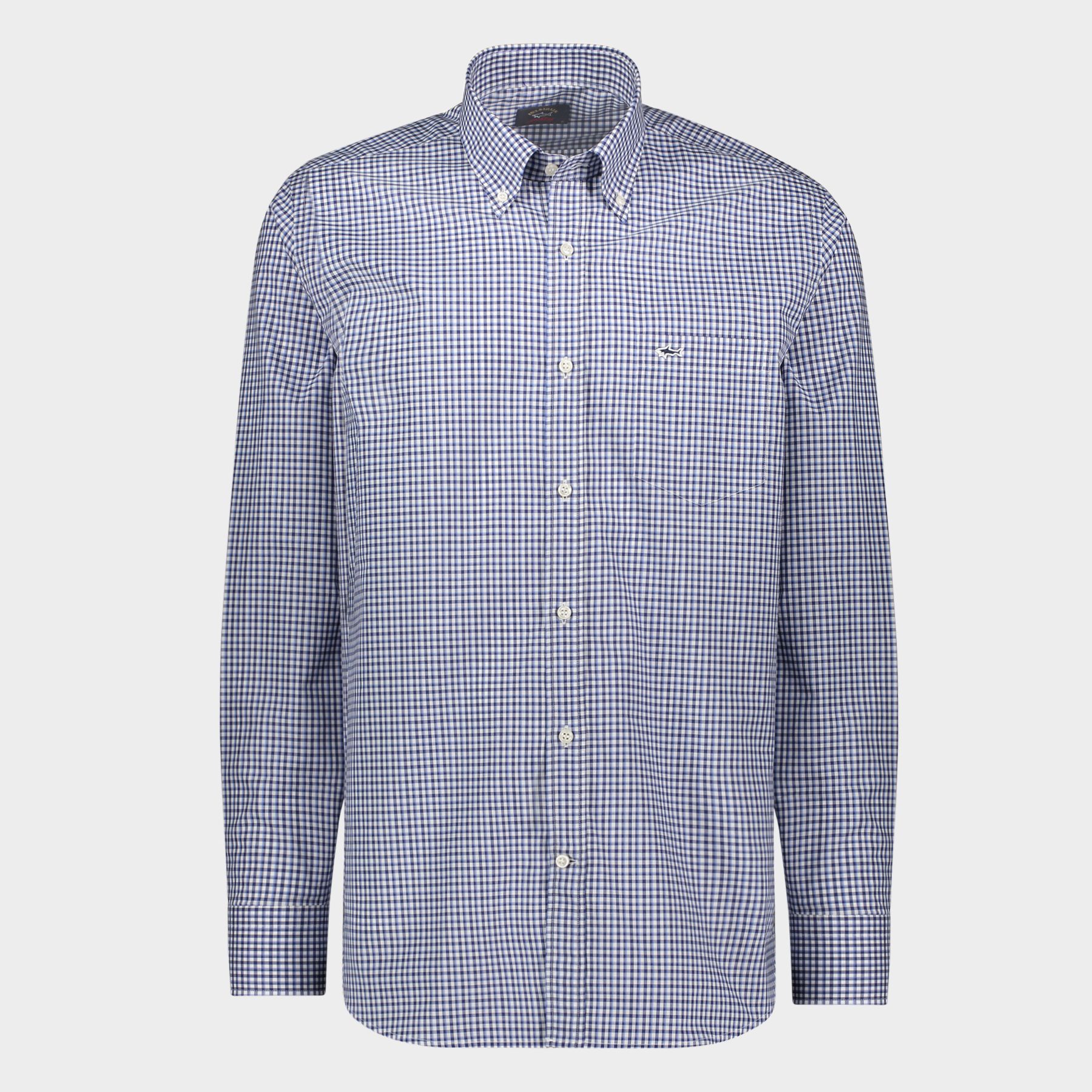 PAUL&SHARK Mini Check Shirt - Henry BucksShirts38COP3007 - NVYBLUWHT - 37