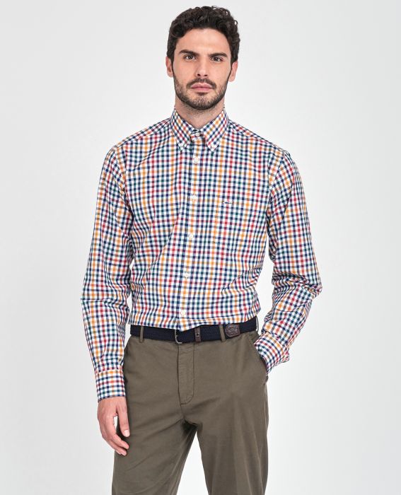 PAUL&SHARK Multi Colour Check Shirt - Henry BucksShirts38COP3009 - MLTRED - 38