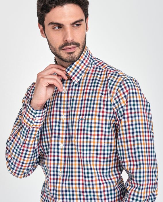 PAUL&SHARK Multi Colour Check Shirt - Henry BucksShirts38COP3009 - MLTRED - 38