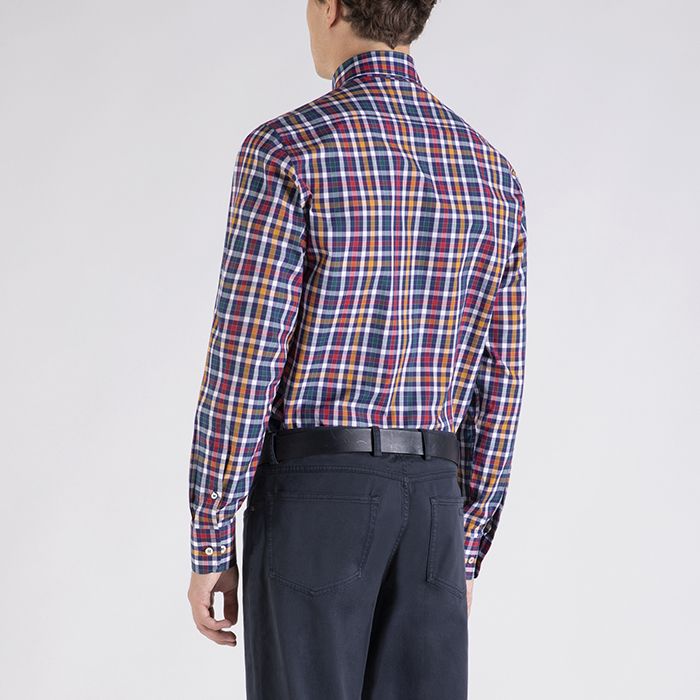 PAUL&SHARK Multi Colour Check Shirt - Henry BucksShirts38COP3009 - NVYRDMLTI - 38