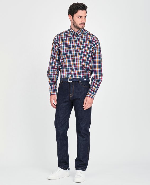 PAUL&SHARK Multi Colour Check Shirt - Henry BucksShirts38COP3009 - NVYRDMLTI - 38
