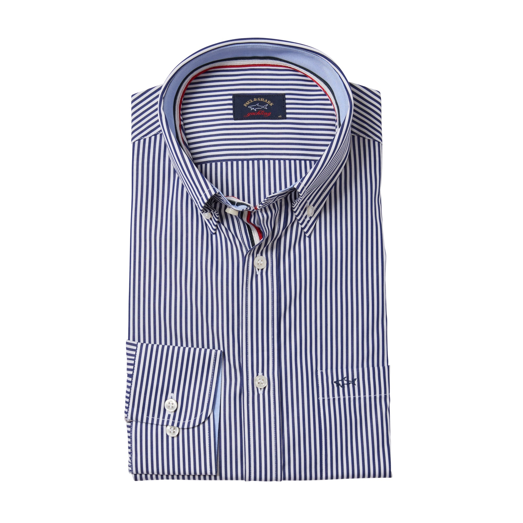 PAUL&SHARK Poplin Striped Shirt NAVY - Henry BucksShirts38AW230017 - NAVY - 39