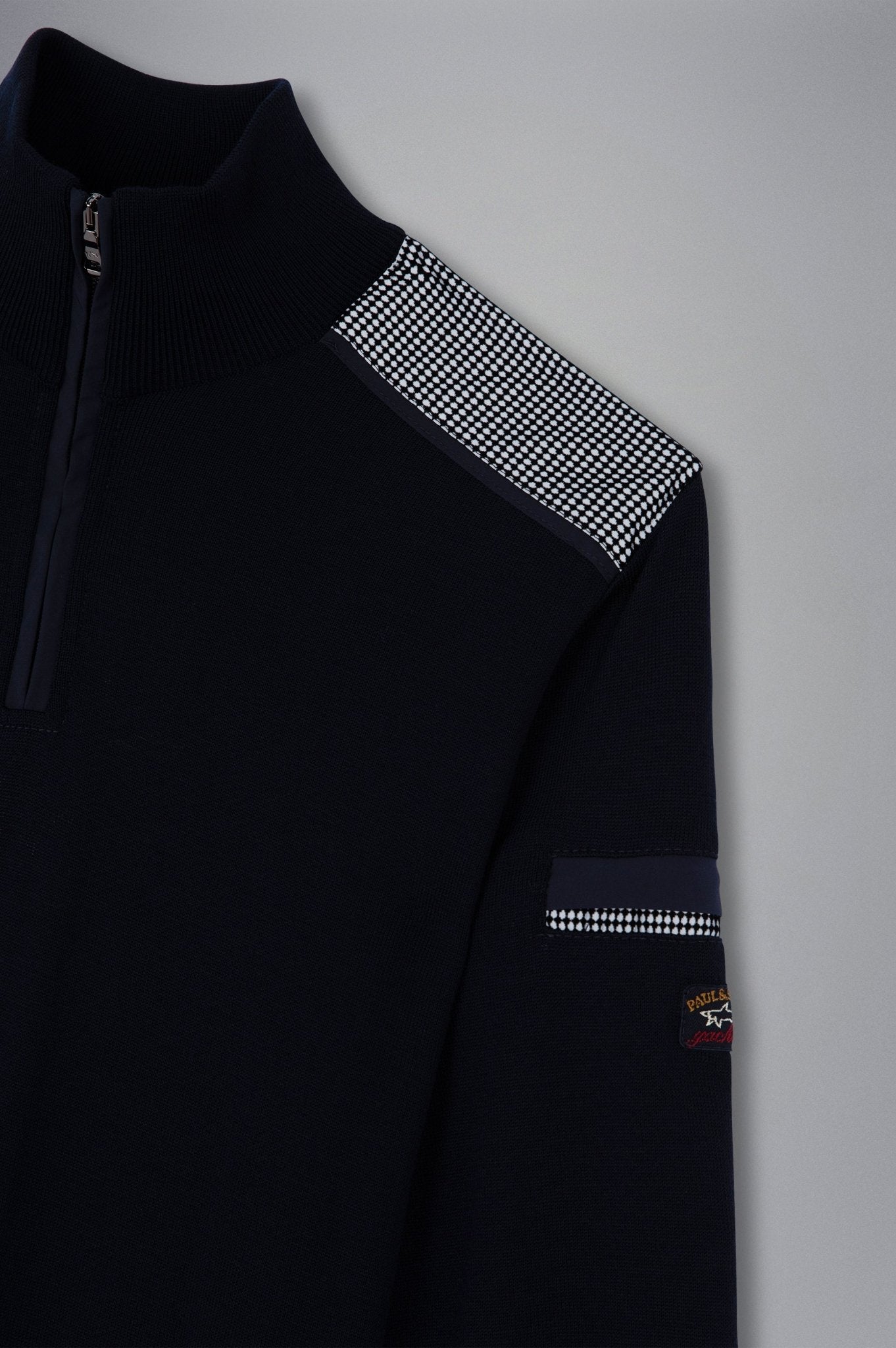 PAUL&SHARK X Cooltech 1/4 Zip Crewknit NAVY - Henry BucksKnitwear46AW240030 - NAVY - M