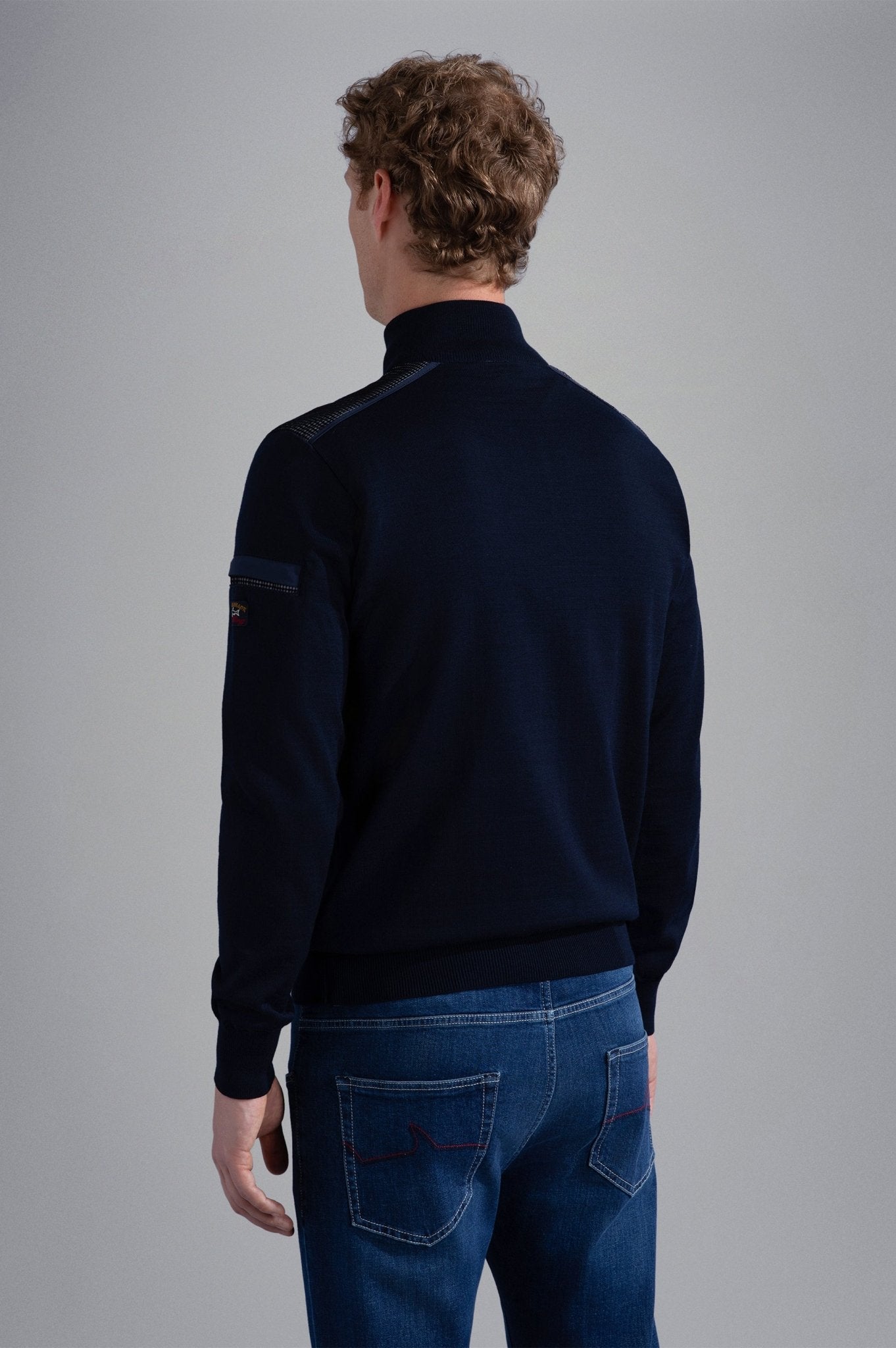 PAUL&SHARK X Cooltech 1/4 Zip Crewknit NAVY - Henry BucksKnitwear46AW240030 - NAVY - M