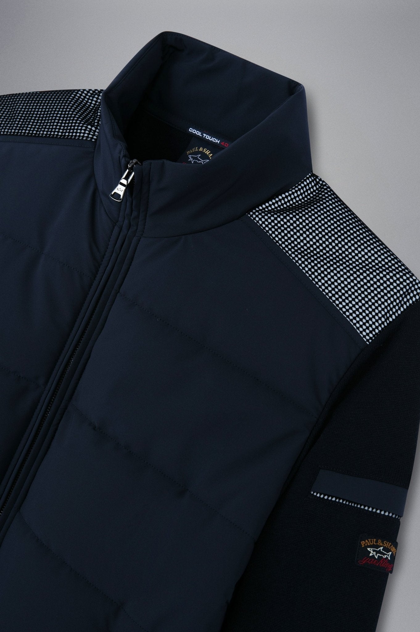 PAUL&SHARK X Cooltech Hybrid Jacket NAVY/BLACK - Henry BucksCasual Jackets38AW240034 - NAVYBLACK - M