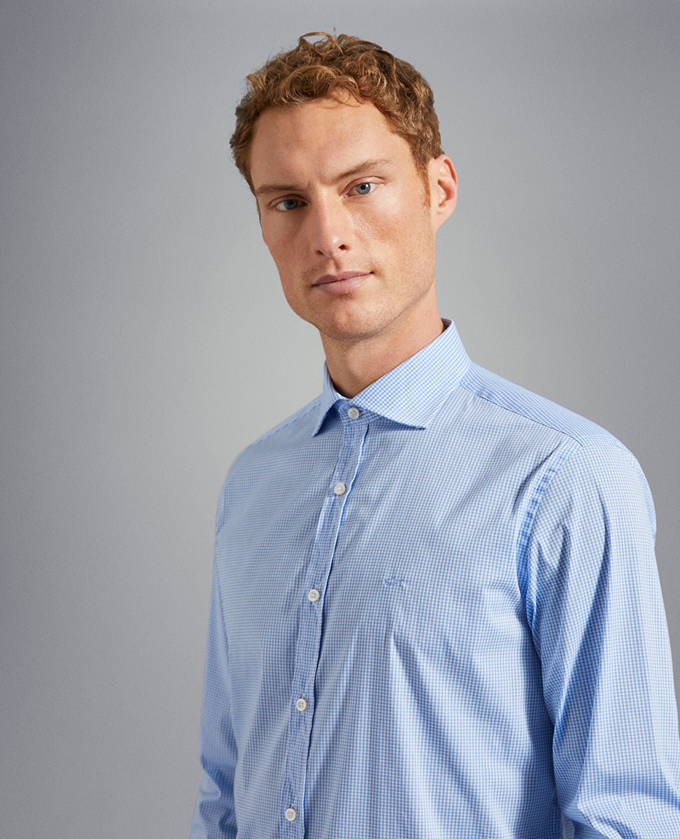 P&S COTTON STRETCH SHIRT SKY - Henry BucksShirts38COP3080 - SKY - 38