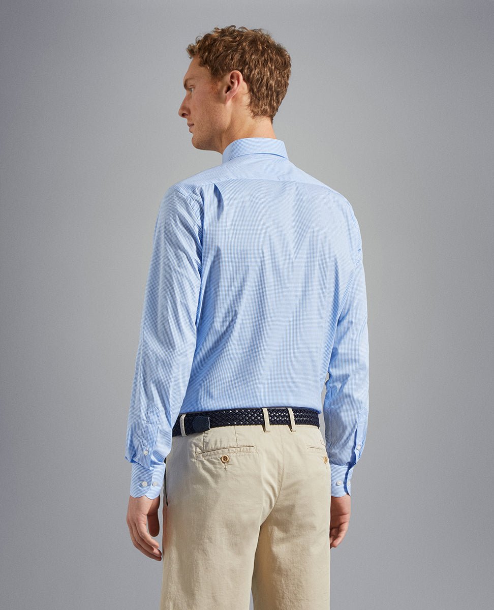 P&S COTTON STRETCH SHIRT SKY - Henry BucksShirts38COP3080 - SKY - 38