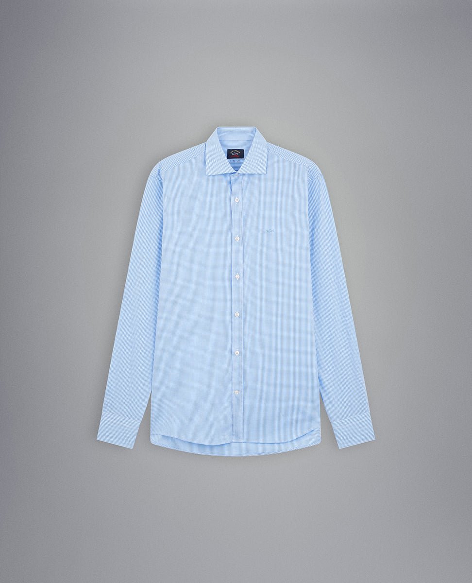 P&S COTTON STRETCH SHIRT SKY - Henry BucksShirts38COP3080 - SKY - 38