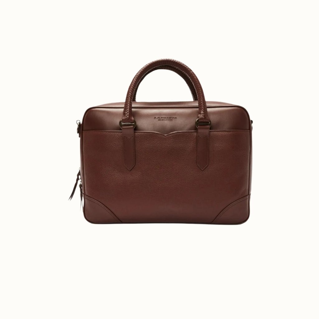 R.M. WILLIAMS Leather Briefcase BROWN (*IN - STORE ONLY) - Henry BucksBags69SS230049 - BRWN