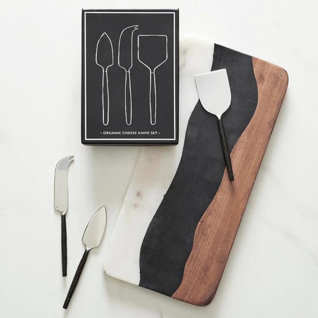 SANTA BARBARA Marble + Wood Serving Board - Henry Bucks