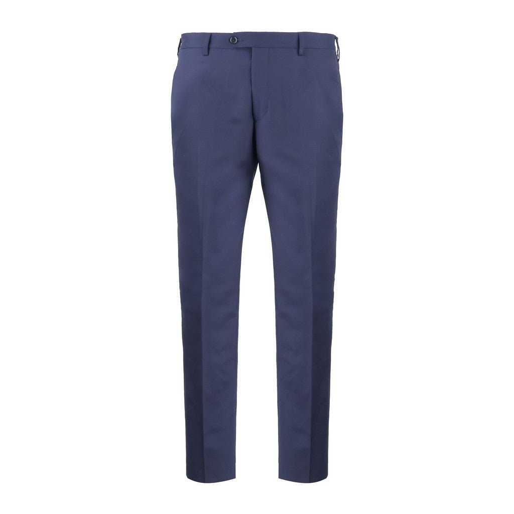 SARTORIAL EDGE Extrafine Merino Wool Trouser NAVY - Henry Bucks