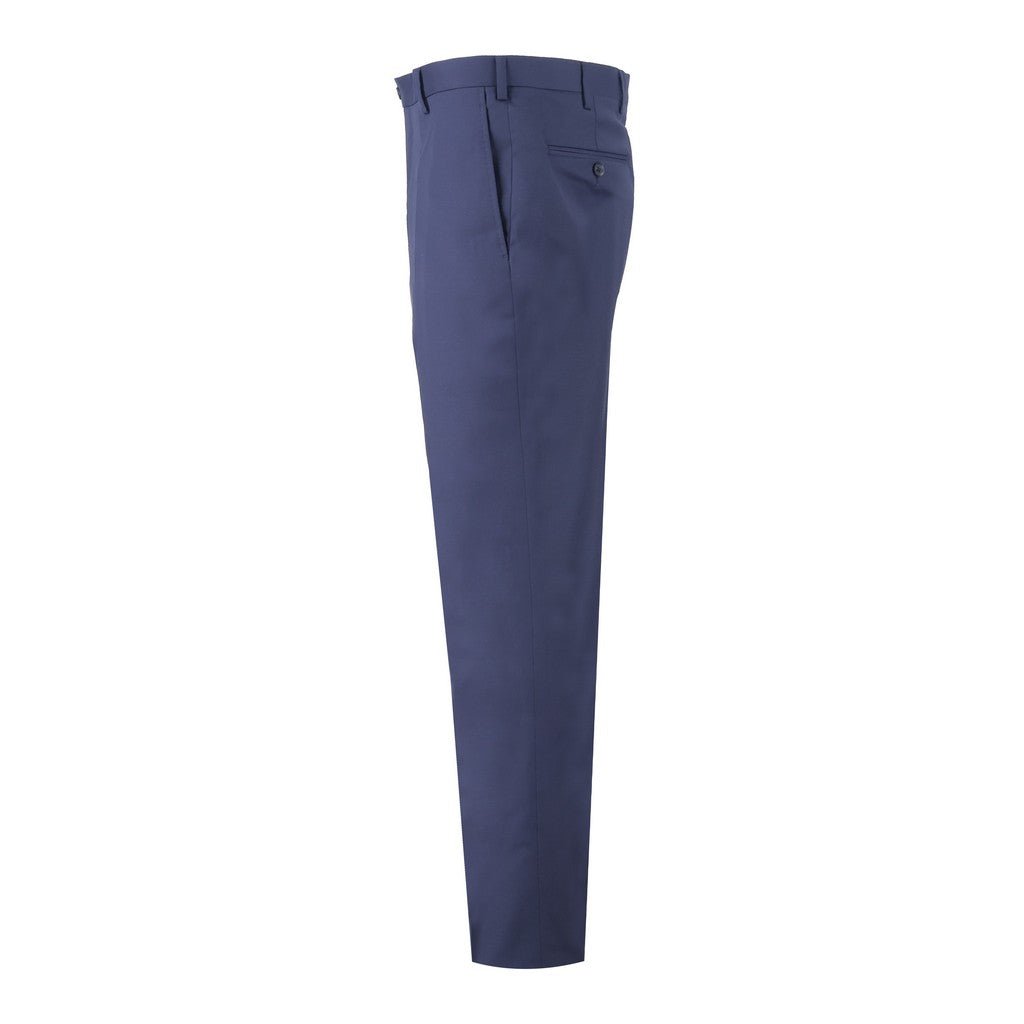 SARTORIAL EDGE Extrafine Merino Wool Trouser NAVY - Henry Bucks