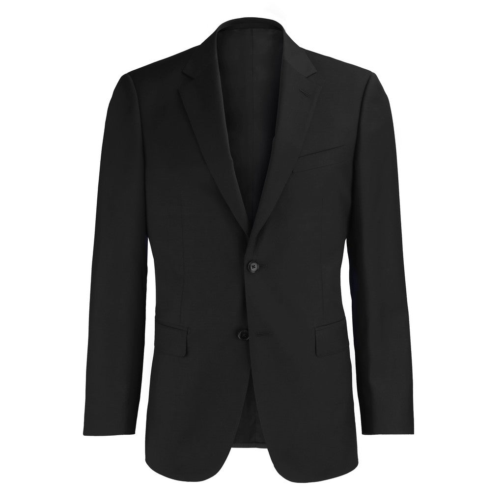 SARTORIAL EDGE Notch Lapel Slim Business Suit BLACK REG - Henry Bucks