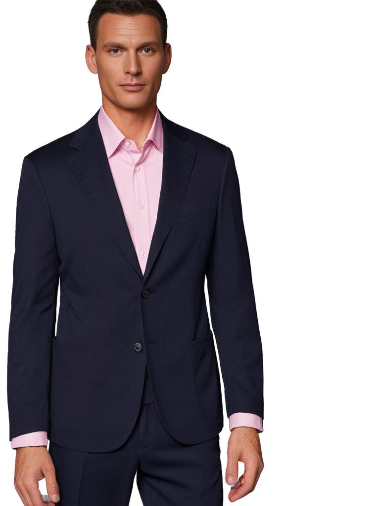 SARTORIAL EDGE Slim Stretch Blazer NAVY REG - Henry Bucks