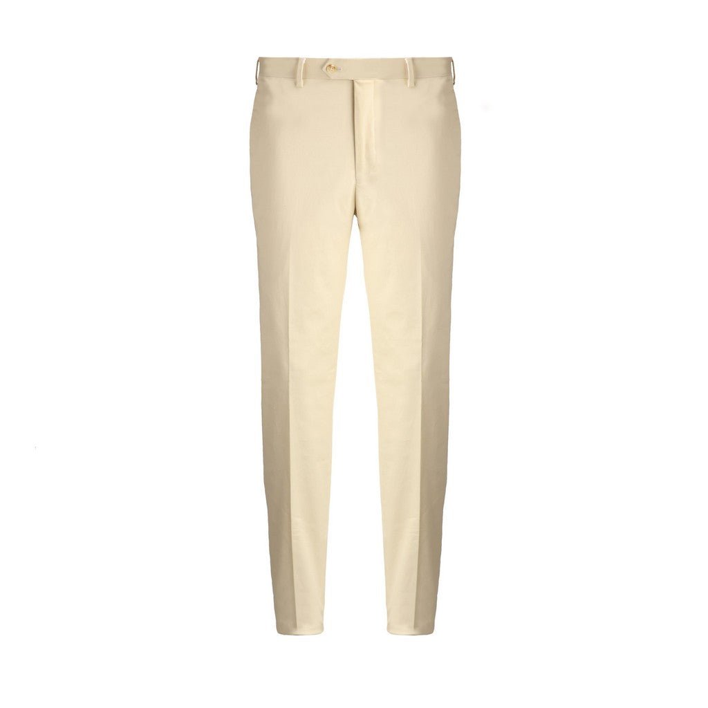 SARTORIAL EDGE Slim Stretch Trouser ECRU REG - Henry Bucks