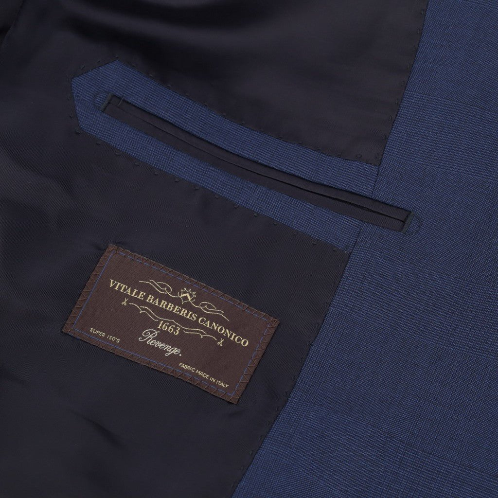 SARTORIAL EDGE VBC S150's Wool Slim Fit Suit MID NAVY - Henry Bucks