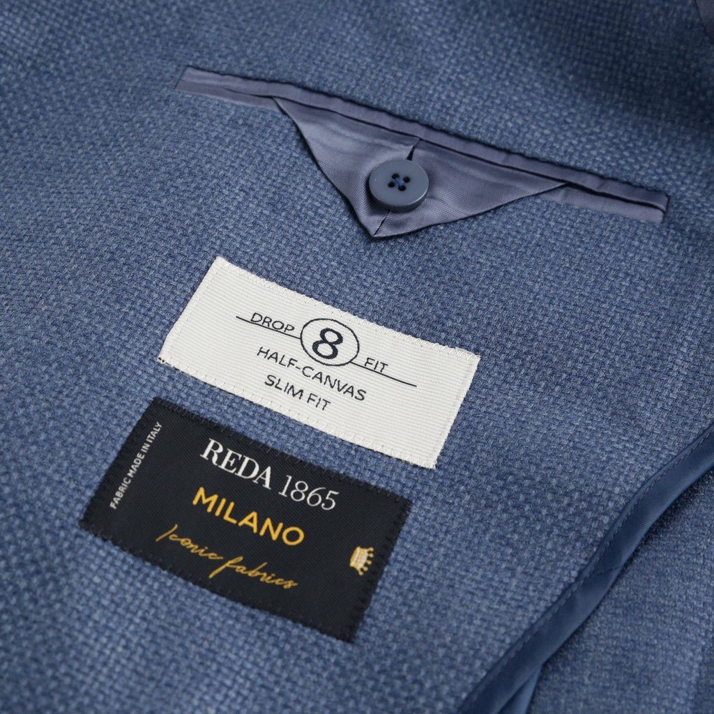 SARTORIAL EDGE Wool Edge Slim Notch Blazer BLUE - Henry Bucks