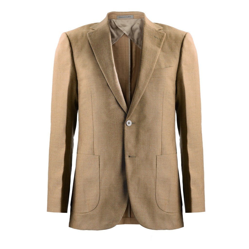 SARTORIAL EDGE Wool Edge Slim Notch Blazer CAMEL - Henry Bucks