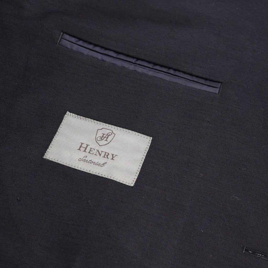 SARTORIAL EDGE Wool Edge Slim Notch Blazer DARK NAVY - Henry Bucks