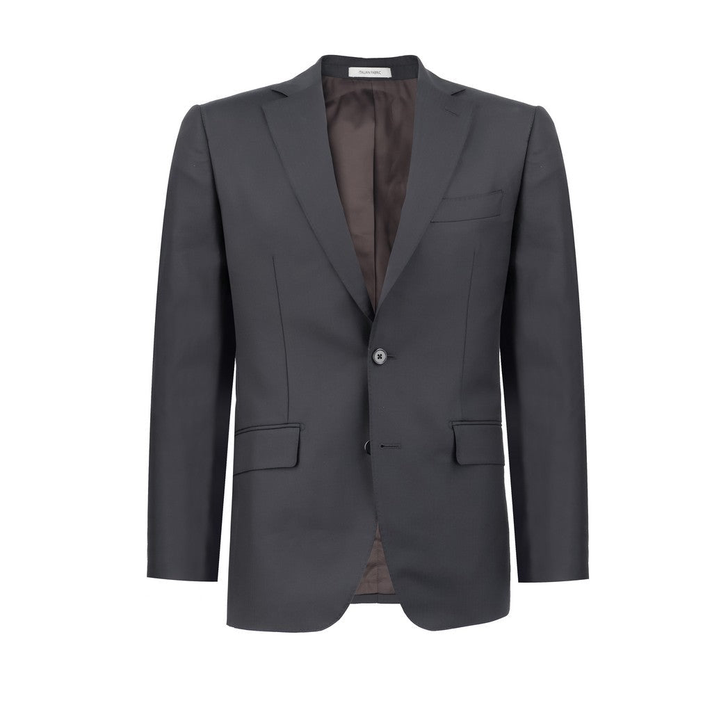 SARTORIAL EDGE Wool Suit BLACK - Henry Bucks