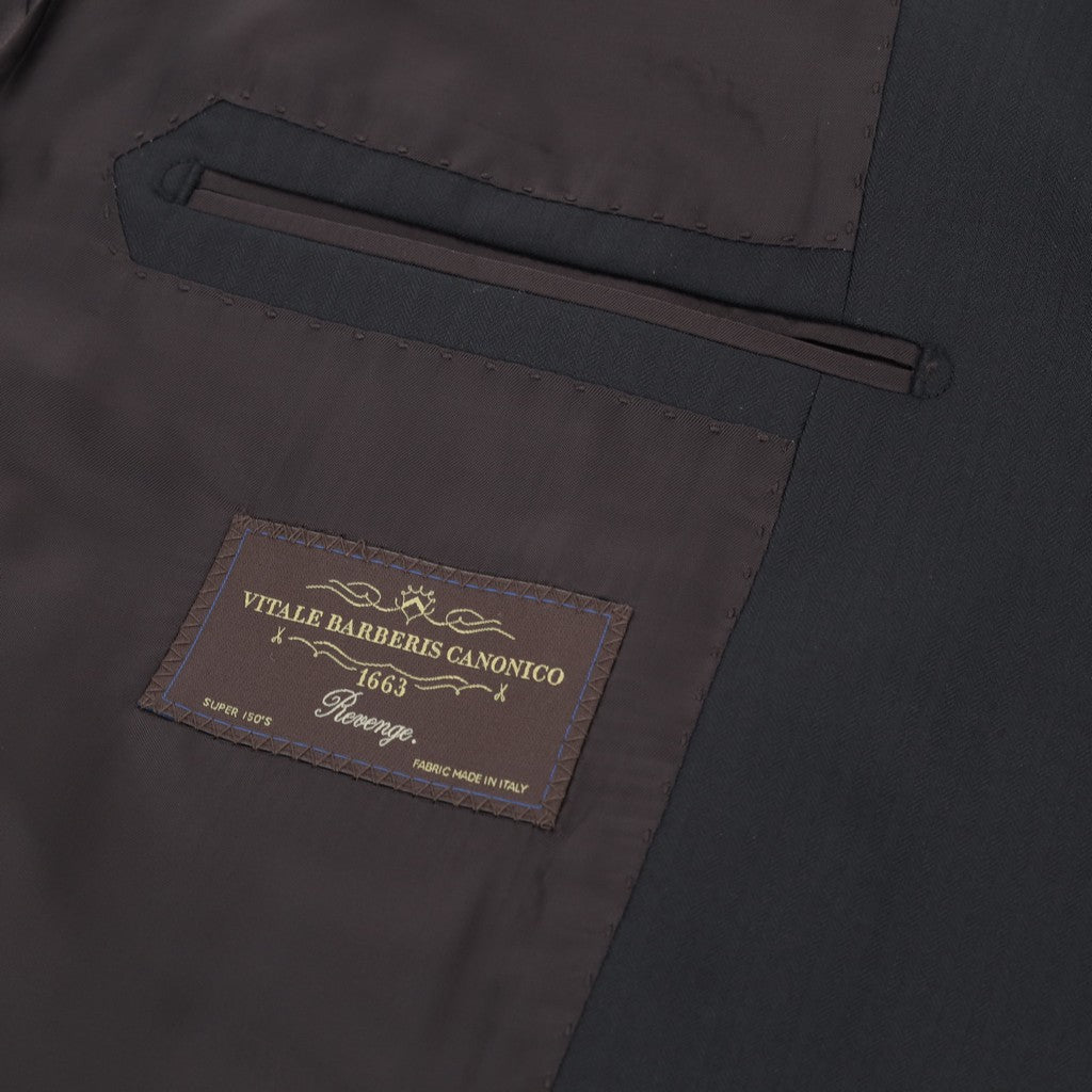 SARTORIAL EDGE Wool Suit BLACK - Henry Bucks