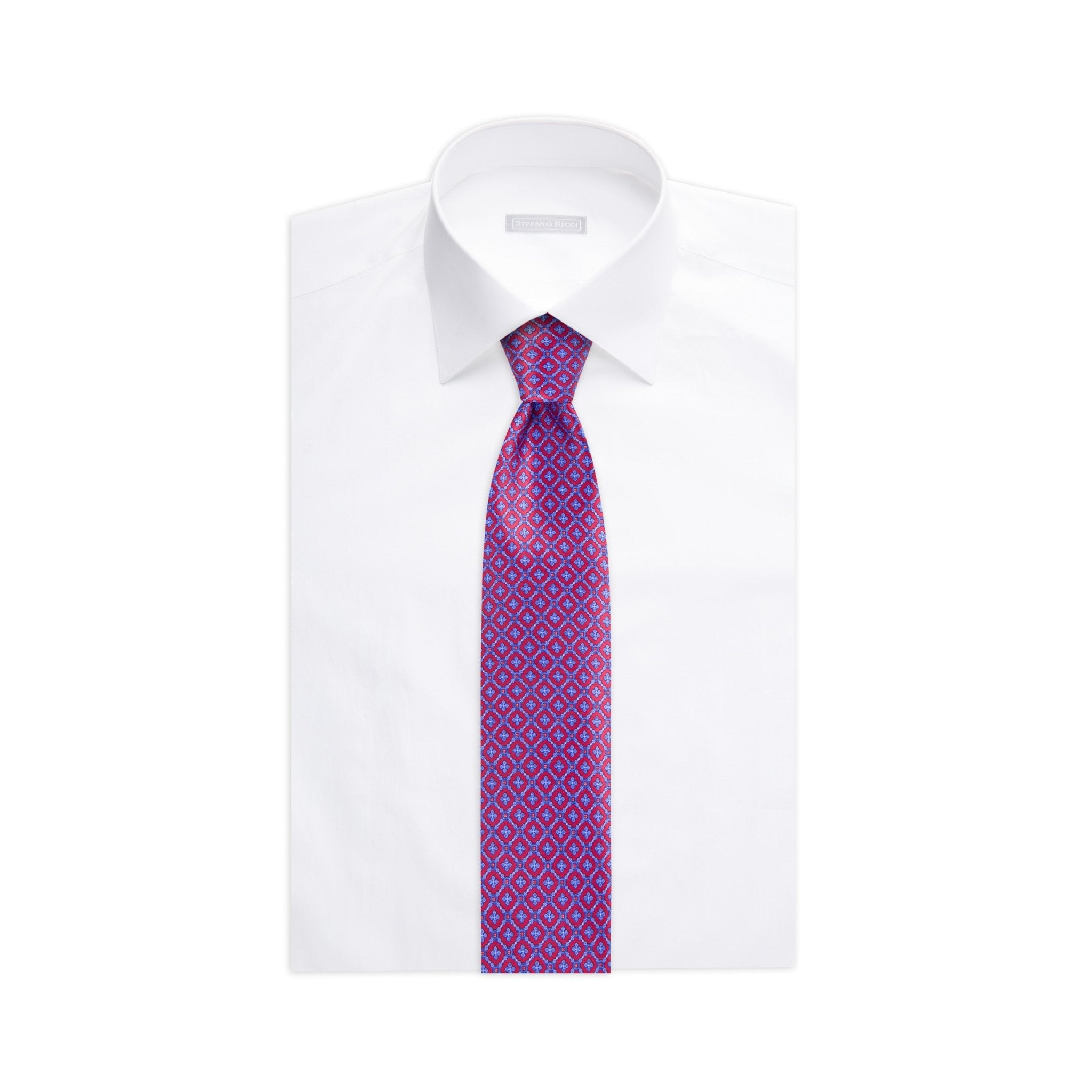 STEFANO RICC Luxury Tie RED/PURPLE - Henry Bucks