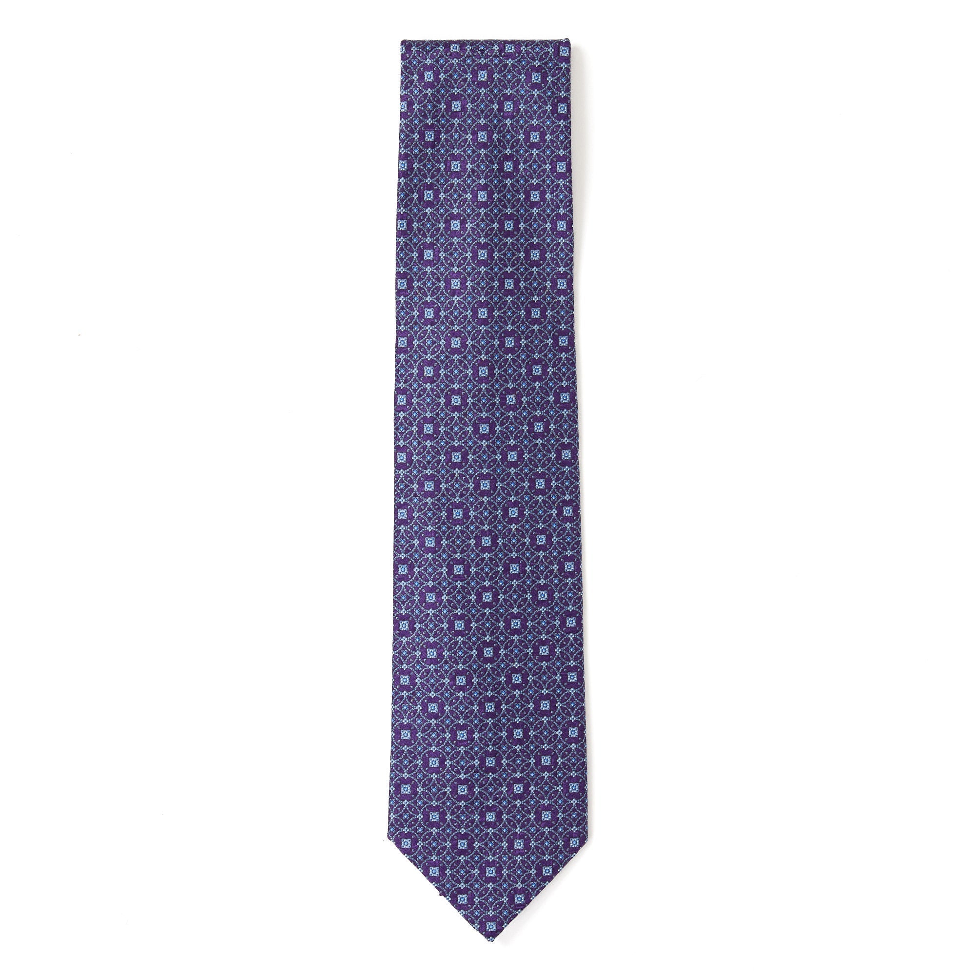 STEFANO RICCI Circle Pattern Tie PURPLE - Henry BucksTies13SS220086 - PRPL