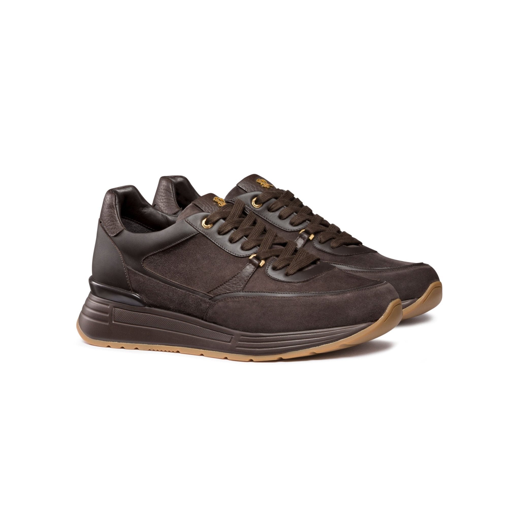 STEFANO RICCI Leather Sneakers DARK BROWN - Henry BucksSneakers80AW240003 - DKBN - 7 1/2