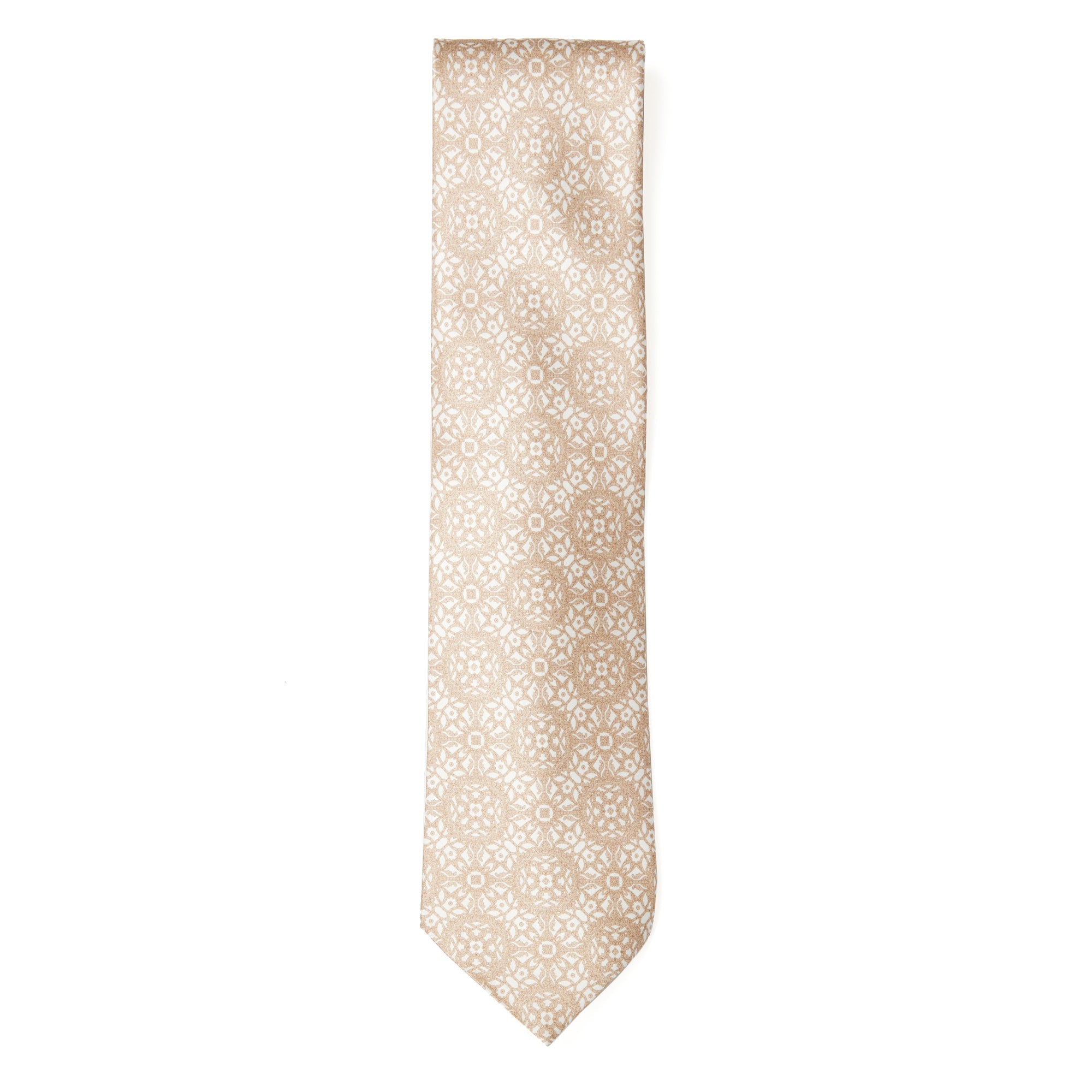 STEFANO RICCI Luxury Hand Made Silk Tie LIGHT BROWN - Henry BucksTies13AW230107 - LTBR