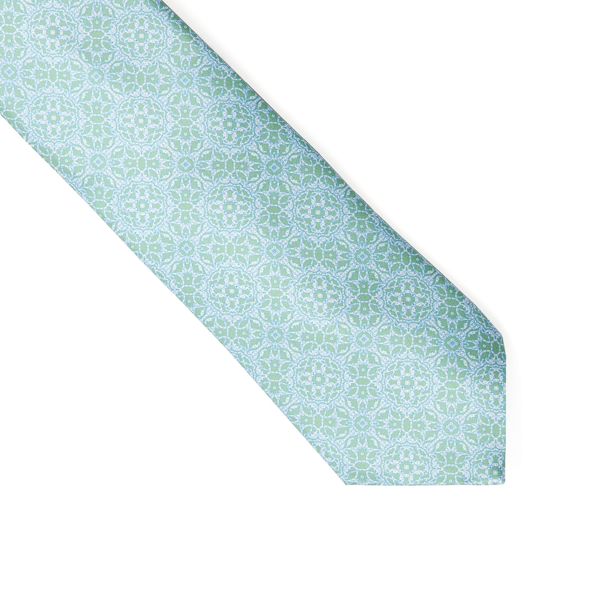 STEFANO RICCI Luxury Hand Made Silk Tie LIGHT GREEN - Henry BucksTies13AW230104 - LTGR