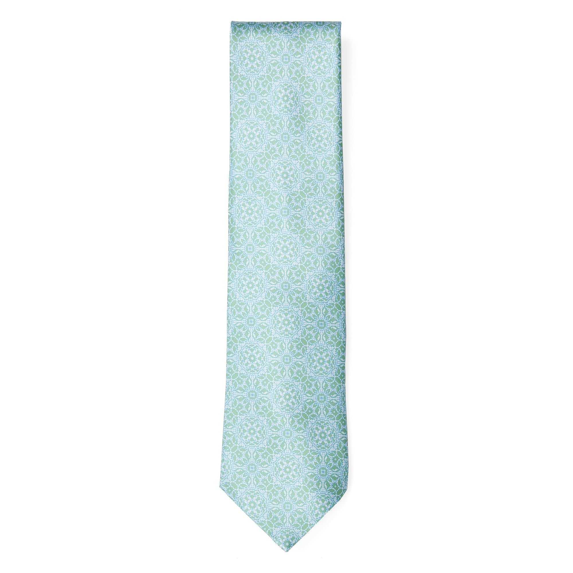 STEFANO RICCI Luxury Hand Made Silk Tie LIGHT GREEN - Henry BucksTies13AW230104 - LTGR