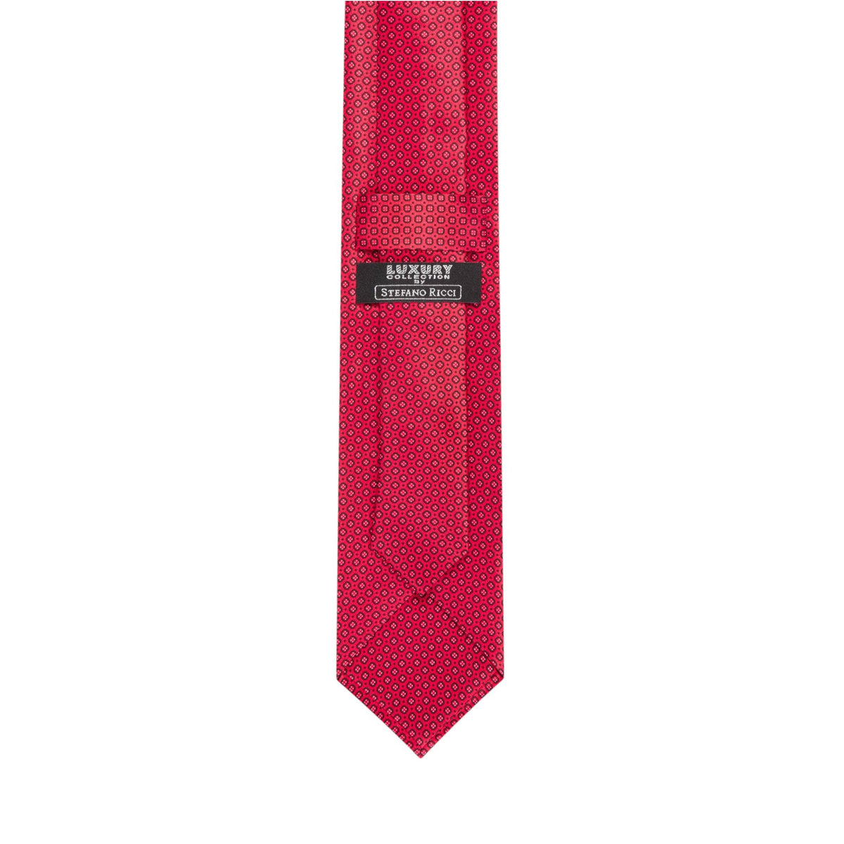 STEFANO RICCI Luxury Handmade Silk Tie RED - Henry Bucks