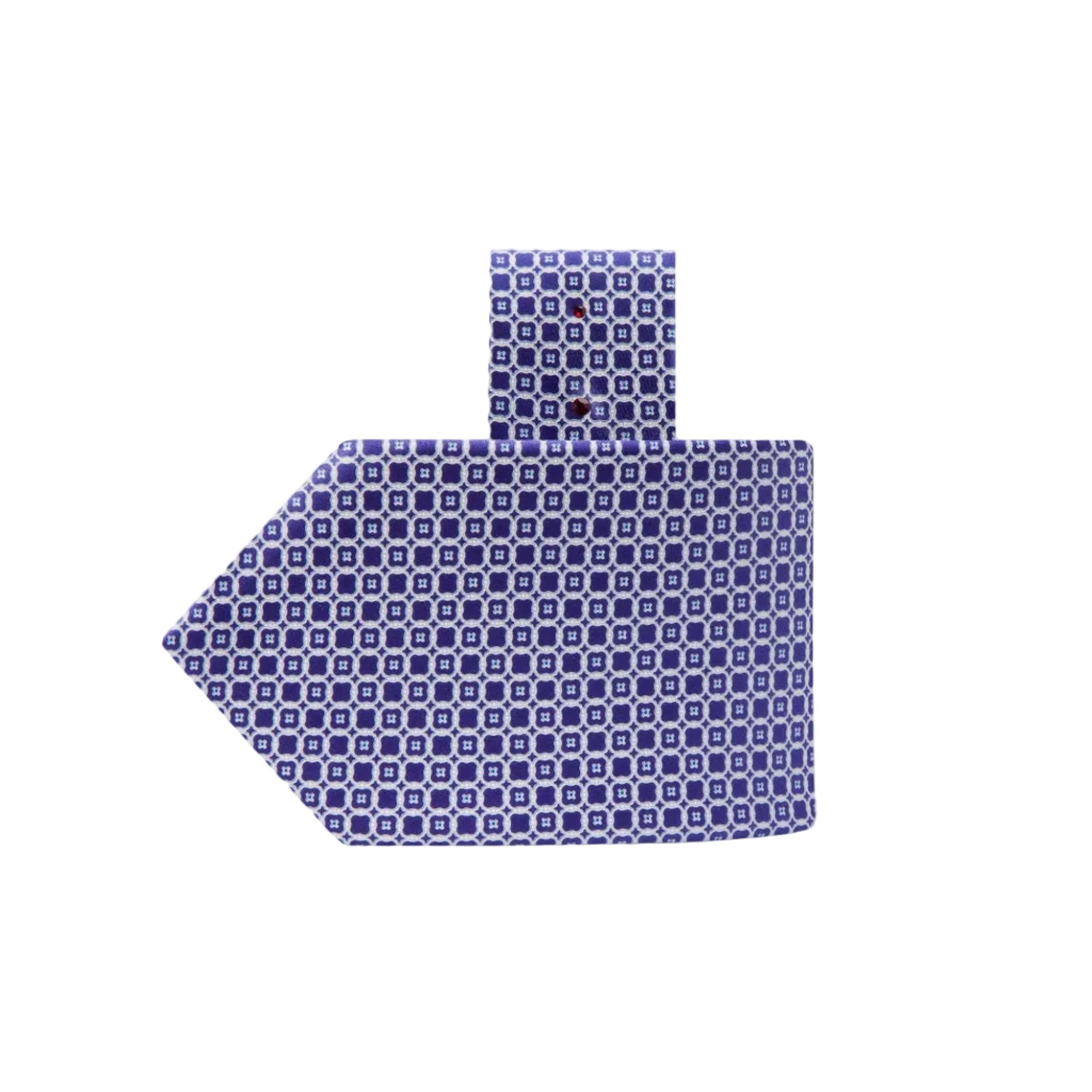 STEFANO RICCI Luxury Silk Long Tie BLUE/ARGENTO - Henry Bucks