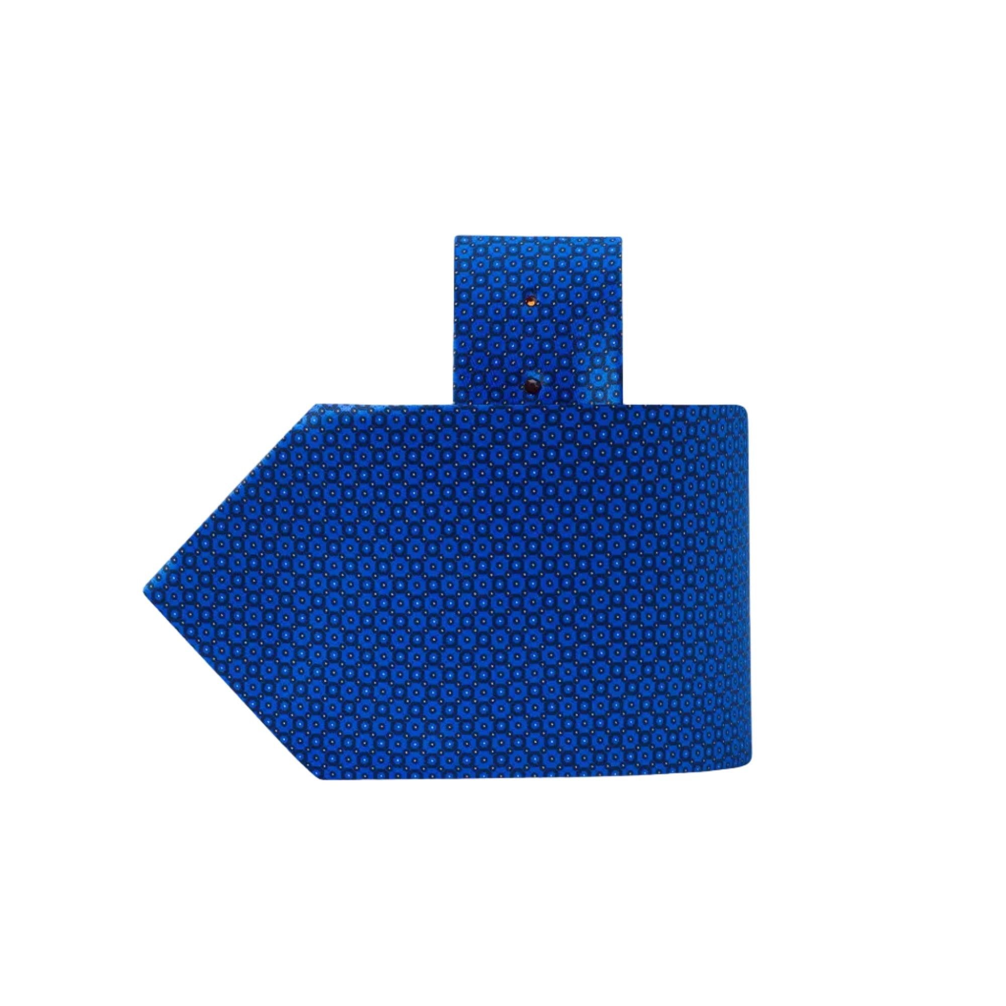 STEFANO RICCI Luxury Silk Long Tie BLUE/BLACK - Henry Bucks