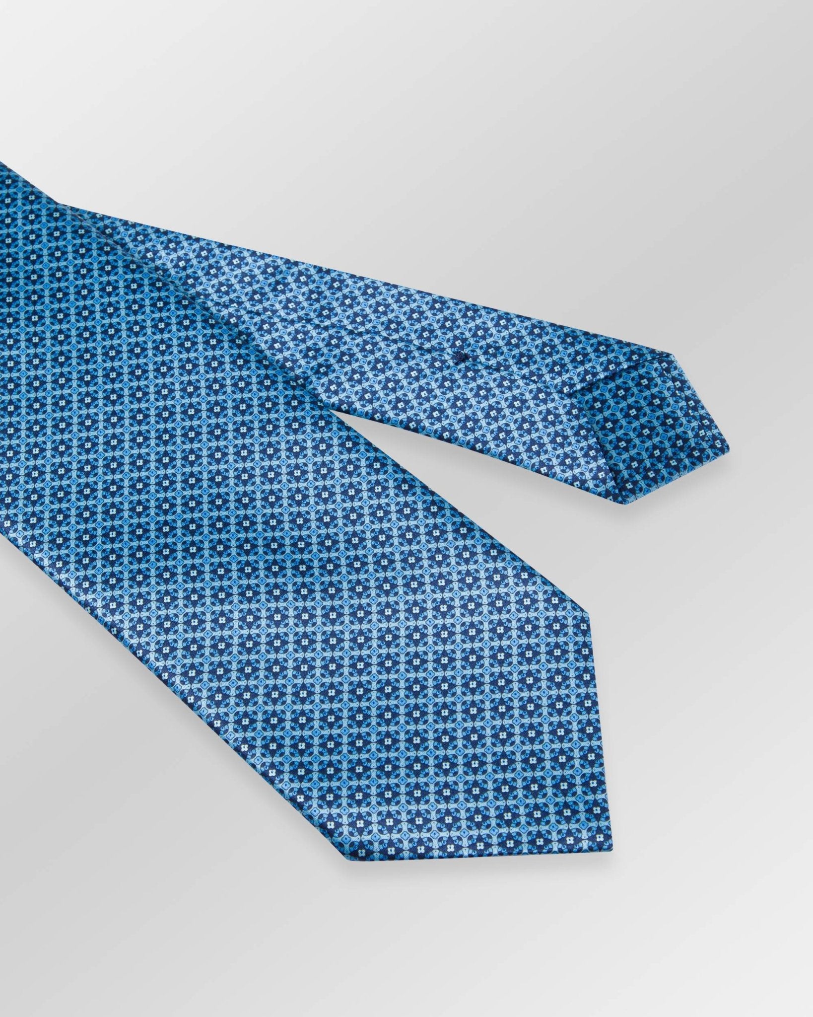 STEFANO RICCI Luxury Silk Long Tie BLUE/LIGHT BLUE - Henry Bucks