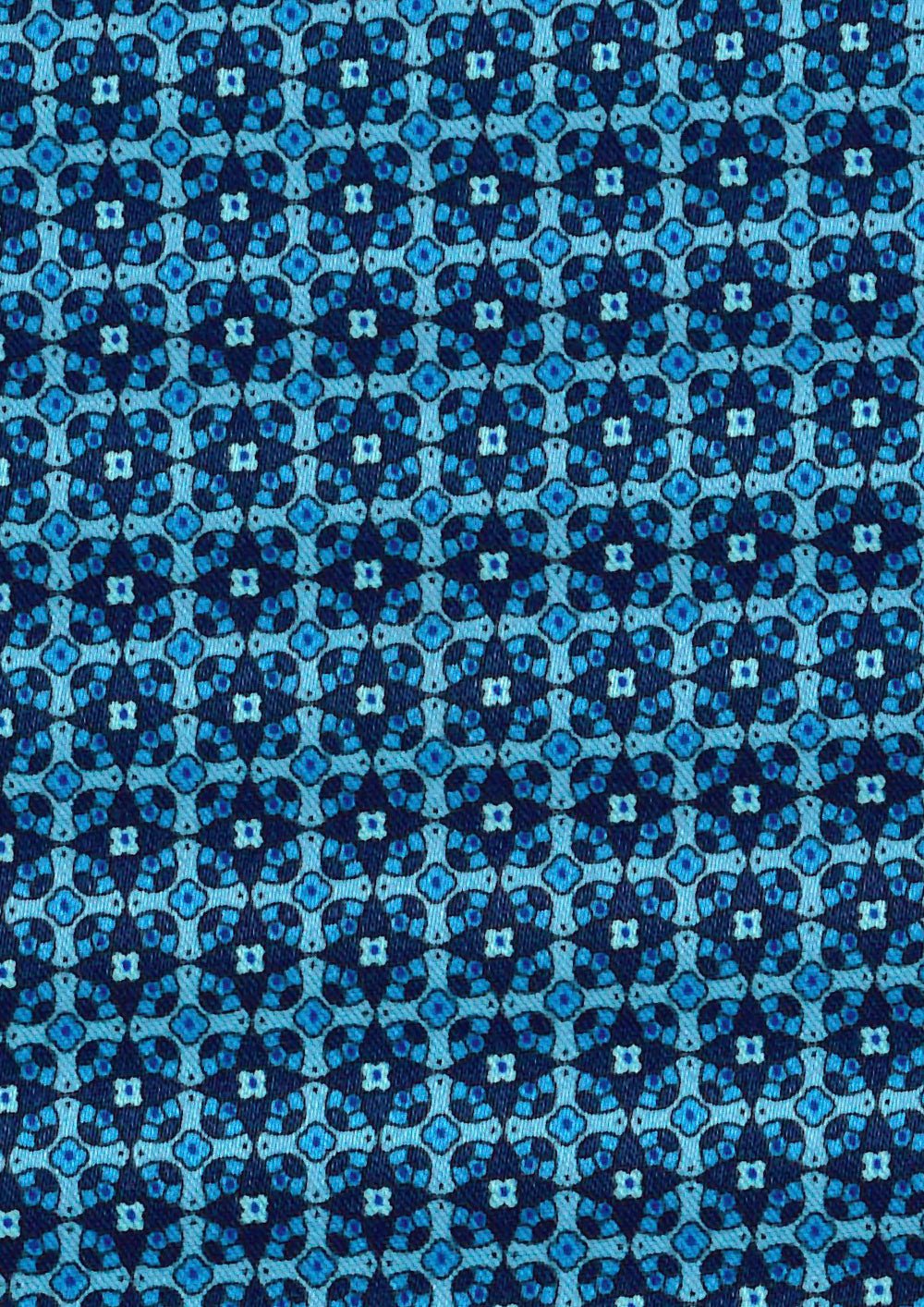 STEFANO RICCI Luxury Silk Long Tie BLUE/LIGHT BLUE - Henry Bucks