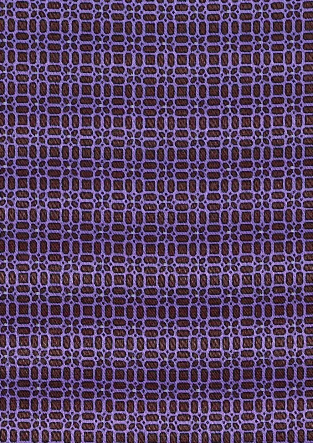 STEFANO RICCI Luxury Silk Long Tie BROWN/PURPLE - Henry Bucks