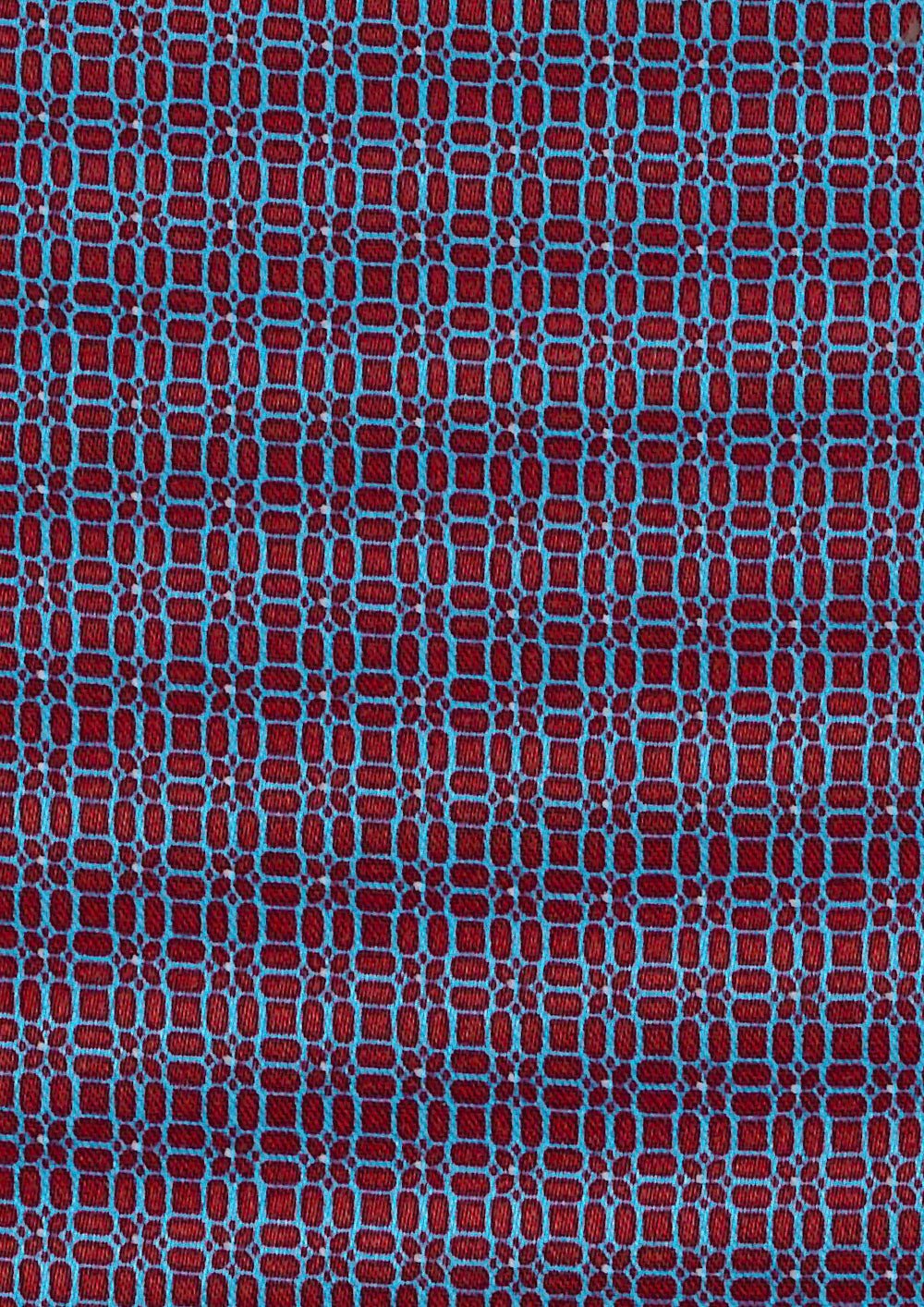 STEFANO RICCI Luxury Silk Long Tie RED/LIGHT BLUE - Henry Bucks