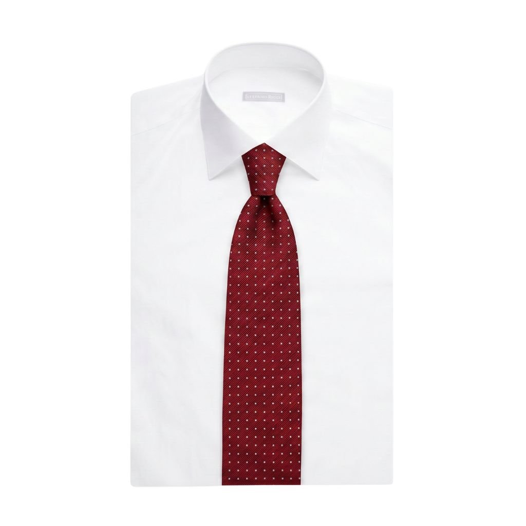 STEFANO RICCI Luxury Silk Long Tie RED - Henry Bucks