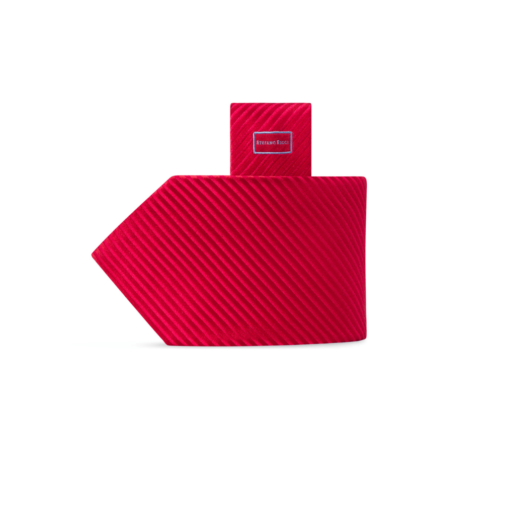 STEFANO RICCI Luxury Silk Tie RED - Henry Bucks