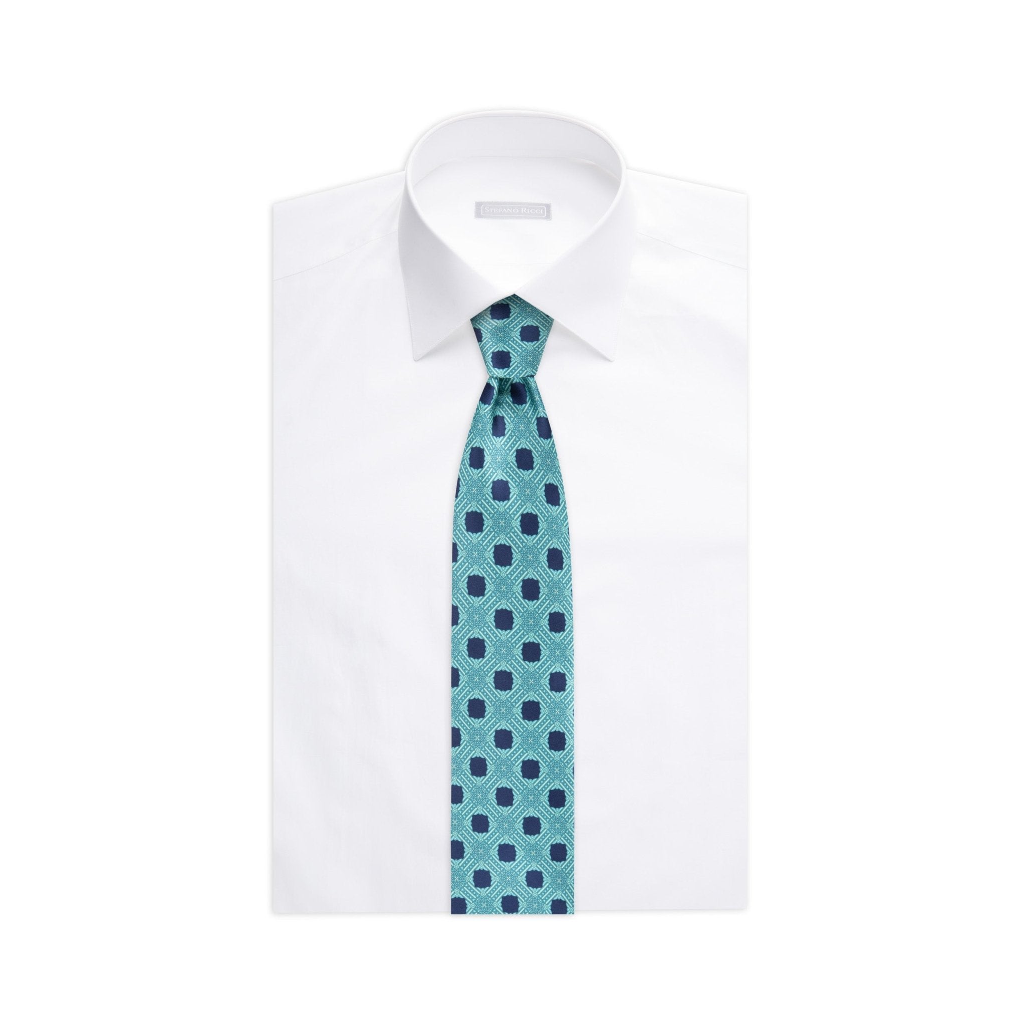 STEFANO RICCI Luxury Tie AQUA - Henry Bucks